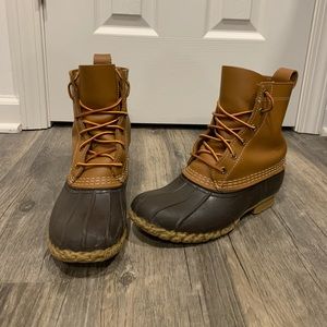L.L. Bean Brown & Tan Duck Boots